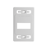 Placa de pared modular MAX, de 3 salidas, color blanco, version bulk (Sin Empaque Individual)