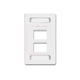 Placa de pared modular MAX, de 4 salidas, color blanco