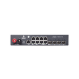 Switch cnMatrix WISP TX1012-DC-P de 8 puertos PoE y 4 SFP+, 170 W PoE Budget, Capa 2, gestión gratuita desde la nube, para corriente directa