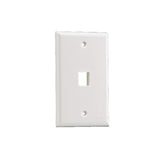 Placa de Pared Vertical, Salida Para 1 Puerto Keystone, Color Blanco