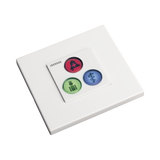 Modulo de 3 Botones iluminados con Lector RFID 125 KHz / Alarma / Cancelar y Código Azul / BUS RS485 / Compatible con NX0019/B, NX1021 y NX0015