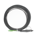 Jumper de Fibra Óptica, conector SC/APC - conexión a caja FDP460, redondo, 10 metros, forro 3 mm, G657A2, negro