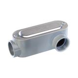 Caja Oval Roscada tipo LL de 1 1/2" (38.1 mm) / Incluye tapa y tornillos.