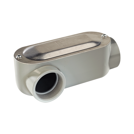 Caja Oval Roscada tipo LR de 3/4" (19.05 mm) / Incluye tapa y tornillos.