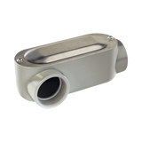 Caja oval roscada tipo OLR de 2" (50.8 mm) Incluye tapa y tornillos.