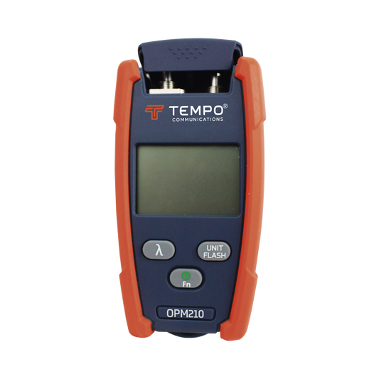 Medidor de Potencia (Micro OPM) para Fibra Óptica con Localizador Visual de Fallos (VFL), entrada universal de 2.5 mm (para conectores SC, ST y FC), Rango de medición de -70 a +10 dBm