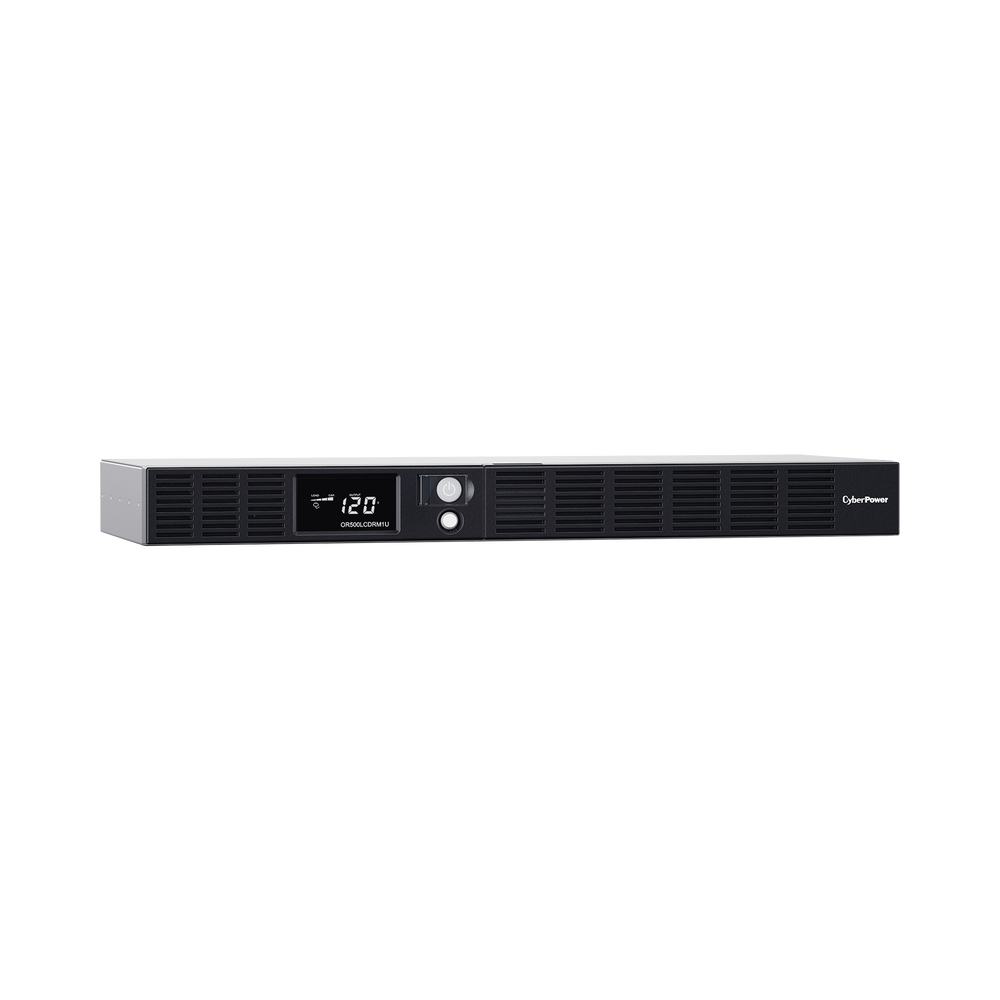 UPS de 500 VA/300 W, Topología Línea Interactiva, Entrada 120 Vca NEMA 5-15P, Tipo Rack 1 UR, Con 6 Tomas NEMA 5-15R