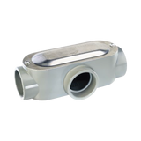 Caja oval roscada tipo T de 2" (50.8) incluye tapa y tornillos.