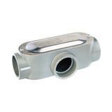 Caja Condulet tipo T de 1/2" (12.7 mm) Incluye tapa y tornillos.