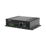 Gateway para Voceo IP/SIP,  Entrada de audio (3.5mm), salida de amplificador integrado de hasta 30W, puerto USB (reproducción de MP3),