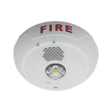 Sirena con Lámpara LED Estroboscópica, Montaje en Techo, Nivel de Candelas Seleccionable, Color blanco , Nuevo Diseño Moderno y Elegante y Menor Consumo de Corriente