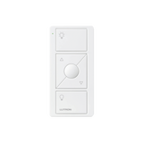 Control remoto PICO 3 botones encender/apagar, subir/bajar intensidad, color blanco, complemente con un atenuador Caseta, RA2, RadioRa2.