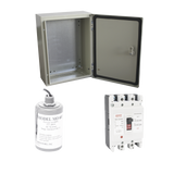 Kit de Centro de Carga Trifasico Para Corriente Alterna, Breaker de hasta 690 Vc de 100 A con Supresor de Descargas Atmosféricas.