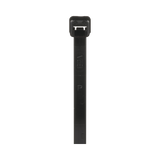 Cincho de Nylon 6.6 de Bloqueo, 188 mm largo x 4.8mm ancho, Color Negro, Exterior Resistente a Rayos UV, Paquete de 1000pz