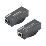 Kit de Extensor PoE/PoE+, Hasta 610 Metros (2000 ft) con Cable Cat5e o Cat6, 10/100Mbps, Incluye Transmisor, Receptor y Fuente de Alimentación