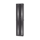Organizador Vertical PatchRunner™, Doble (Frontal y Posterior), Para Rack Abierto de 45 Unidades, 8in de Ancho, Color Negro