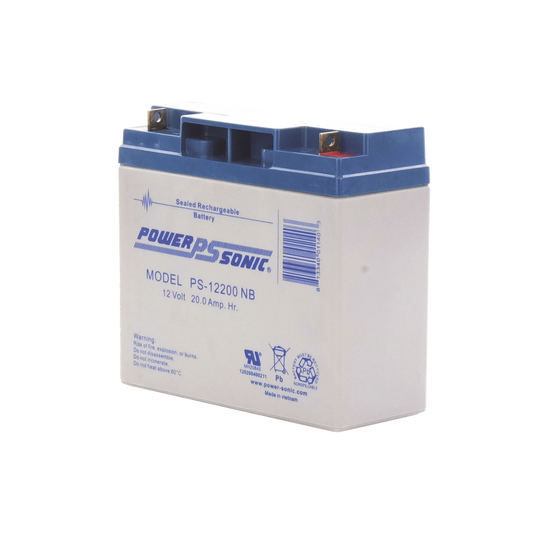 Batería 12V, 20AH, Para Respaldo, Tecnologías AGM/VRLA, 5 Años Vida Útil, Terminales NB2, Reconocida UL