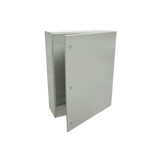 Gabinete de Acero IP66 Uso en Intemperie (800 x 1200 x 400 mm) con Placa Trasera Interior Metálica y Compuerta Inferior Atornillable (Incluye Chapa y Llave).