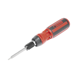 Desarmador 6 en 1 con Mango de Agarre Plástico (Torx #10 y #20, Hexagonal #5, PH0, PH2, Plana #5)