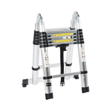 Escalera Telescópica de Aluminio Tipo Tijera de 1.9 + 1.9 Metros de Altura