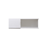 Canaleta blanca sin división, de PVC auto extinguible, 48 x 16 x tramo 2.5m (6101-01260
