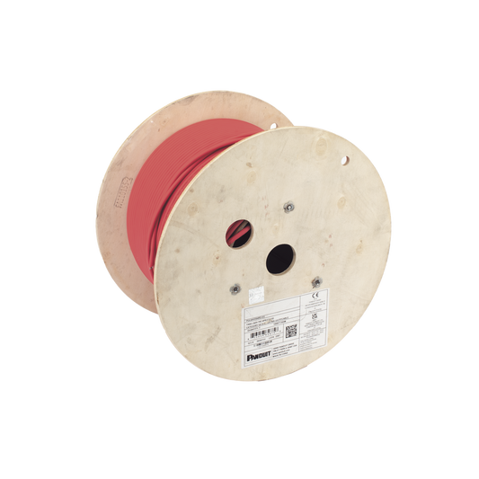Bobina de Cable UTP de 4 Pares, Vari-MaTriX, Cat6A, 23 AWG, LSZH (Libre de Gases T�xicos), Color Rojo, 305 Metros (1000 Pies)
