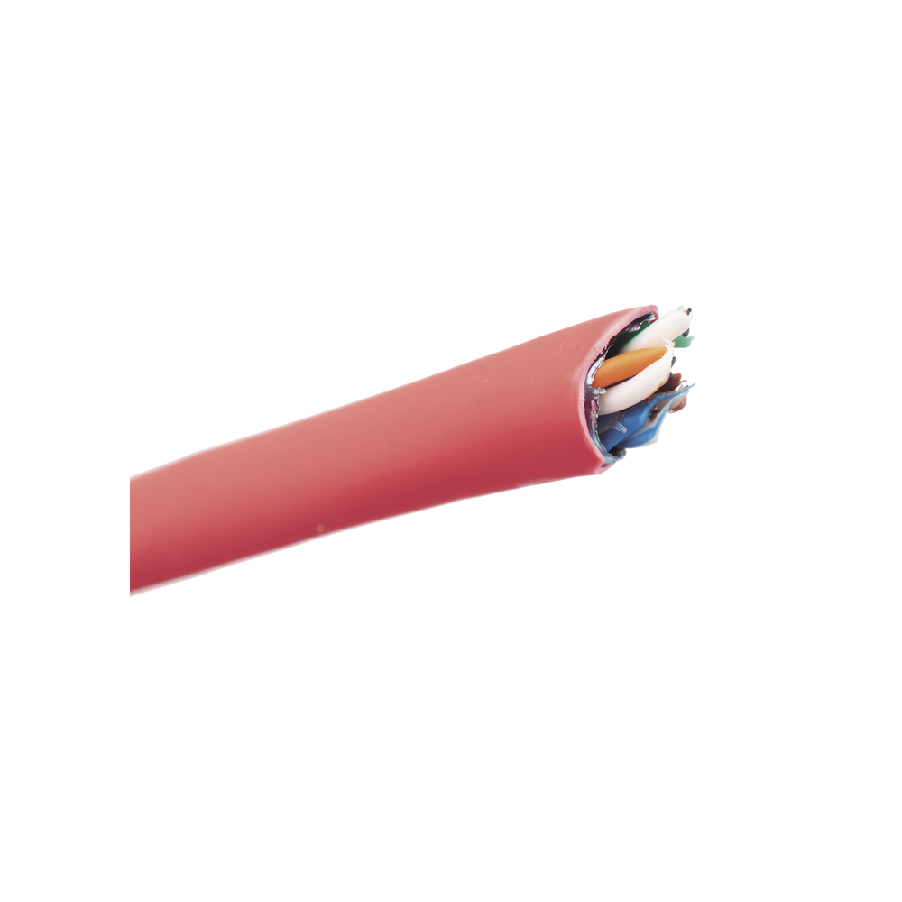 Bobina de Cable UTP de 4 Pares, Vari-MaTriX, Cat6A, 23 AWG, LSZH (Libre de Gases T�xicos), Color Rojo, 305 Metros (1000 Pies)