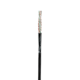 Bobina de Cable UTP de 4 Pares, Con Aislamiento de Fluoropolímero, Cat6A (23 AWG), Uso Interior/Exterior Para Entorno Ambiental de Altas Temperaturas (Hasta 125ºC) , CMP (Plenum), Color Negro, 305 m
