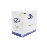 Bobina de Cable UTP de 4 Pares, Cat6 de Rango Extendido, 22 AWG, CMP (Plenum), Color Azul, 305 m