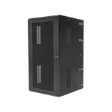 Gabinete PanZone de Montaje en Pared, de 19in, Puerta Ventilada, 26 UR, 635mm de Profundidad, Color Negro