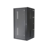 Gabinete PanZone de Montaje en Pared, de 19in, Puerta con Ventana de Seguridad, 26 UR, 635mm de Profundidad, Color Negro