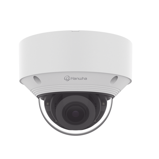 Cámara IP Tipo domo Antivandálica 8 Megapíxel / Lente Varifocal 3.2 - 10mm / IR 30M / WDR 120db / IP66 / H.265 & WiseStream / Inteligencia Artificial Deteccion de Personas y vehiculos