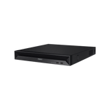 NVR 8 Megapíxel / 16 canales / H.265 / P2P Wisenet / 16 puertos PoE / 128Mbps