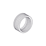 Reducción Bushing Aluminio de 1 1/2" a 1" / Con Recubrimiento de Uretano Purpura.