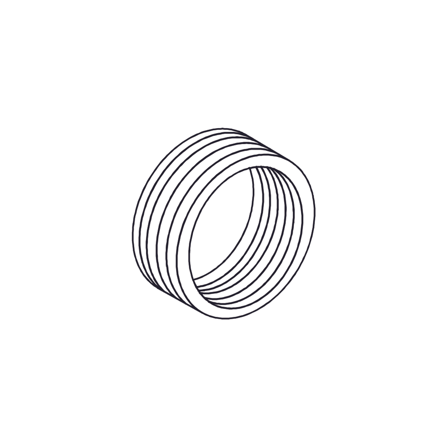 Reducción Bushing  Aluminio de 2"  a 1/2" / Para Tubo Conduit Rígido ó IMC / Con Recubrimiento de Uretano Purpura.