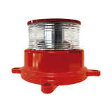 Baliza LED REDSTAR Intensidad Media para Obstáculos / 2000cd Rojo + 246mW/sr IR / 360° Horizontal + 3° Vertical / Alimentación AC-DC 120-240V / Protección IEEE C62.41 / Sincronización GPS / ADSL Integrado / IR Infrarroj