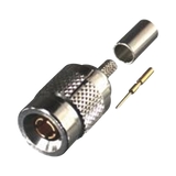 Conector 1.0/ 2.3 Macho de Anillo Plegable para Cables RG-174/U, RG-316/U, Níquel/ Oro/ Teflón.