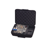 Mega Kit de adaptadores UNIDAPT de 70 piezas, en conjunto todos los del RFA-4019 y RFA-4023-01 en un solo estuche con bisagras