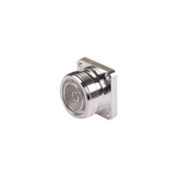 Conector DIN 7-16 Hembra, Tipo Flange de 4 Hoyos para Panel y Copa Soldable.