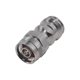 Adaptador en Línea de Conector 4.3-10 Hembra a N Macho, Bronce Blanco/ Plata/ Teflón.