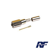 Conector FME Macho de anillo plegable para cable RG-58/U, Niquel/ Oro/ Teflón.