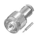 Conector N Macho de Rosca para LMR-200, Cables del Grupo C2, Plata/ Oro/ Teflón.