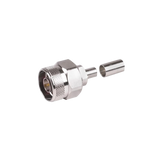 Conector N Macho Hex, de Anillo Plegable y Pin Cautivo para cables RG-8/X, LMR-240, Ni/Au/Teflón.