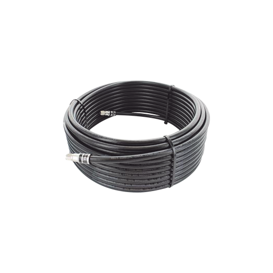 Jumper coaxial / Tipo RG58 / Color negro / Conectores BNC RFB11062ST /  29 Metros