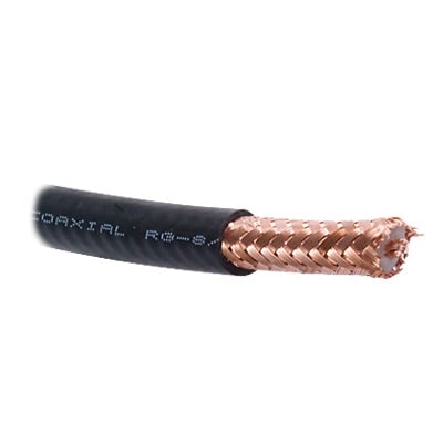 Cable Coaxial /  RG8 /  100 metros /  50 OHMS /  4.1 dB /  Malla de Cobre al 97 % / Hecho en México / Intemperie