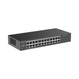 Switch no administrable, con 24 puertos Gigabit, Visible en la Topología