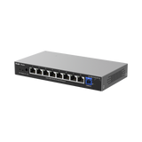 e-Lighten ONU / Switch Hibrido, Capa 2 con un Puerto PON 1G SC/UPC y 8 Puertos Ethernet 1G hasta 100 Clientes