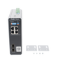 Switch Industrial PoE+ hasta 180 watts , Ideal para temperaturas Extremas y protección contra descargas, 1 puerto PoE++ 60W y 3 puertos PoE+ 30W, 2 SFP Uplink