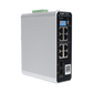 Switch Industrial PoE+ hasta 300 watts , Ideal para temperaturas Extremas y protección contra descargas, 1 puerto PoE++ 60W y 7 puertos PoE+ 30W, 2 SFP Uplink