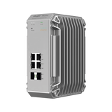 Switch Industrial PoE hasta , Ideal para temperaturas Extremas y protección contra descargas, 4 Puertos Gigabit PoE 802.3 af/at, 2 puertos SFP Administrable Cloud